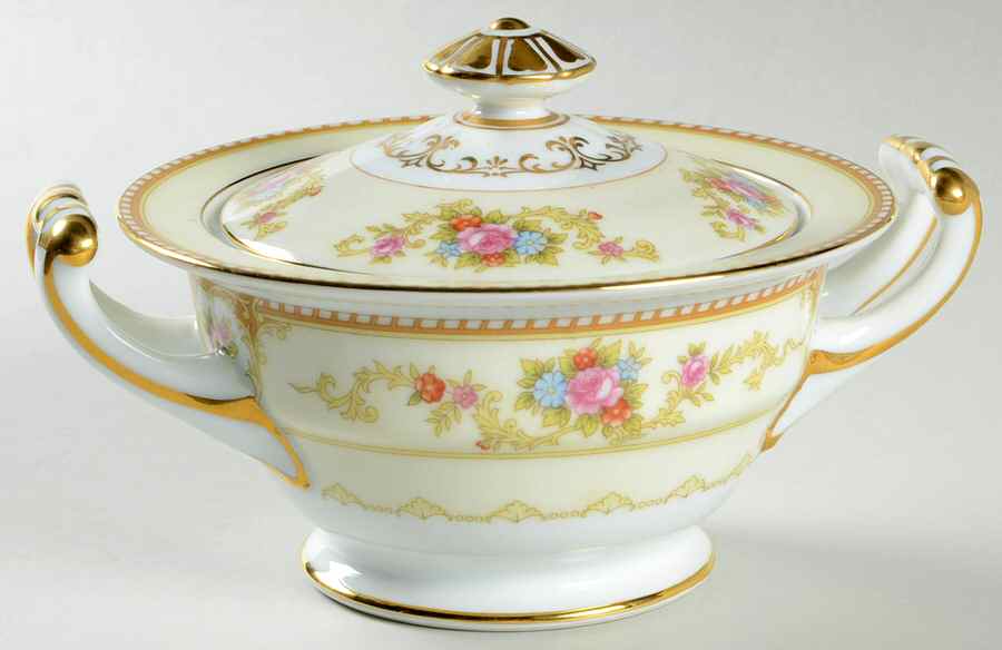 Allure Sugar Bowl & Lid by Noritake-1
