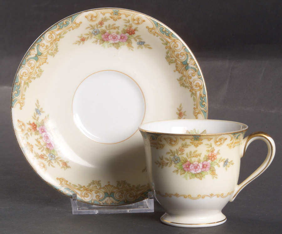 Camelot (3031 & NO #) Footed Demitasse Cup & Saucer Set by Noritake-1