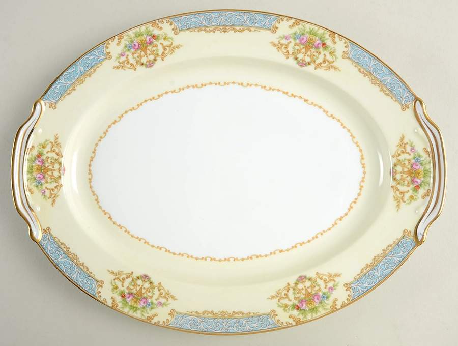 Clermont 14" Oval Serving Platter by Noritake-1
