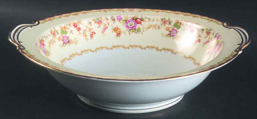 Columbine (4917) 10" Round Vegetable Bowl by Noritake-1