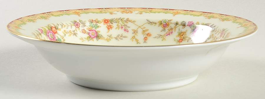 Columbine (4917) Rim Fruit/Dessert (Sauce) Bowl by Noritake-1