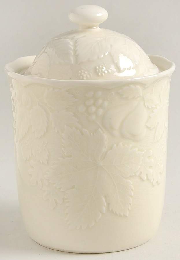 Woodbury Ivory Small Canister & Lid by Nikko-1