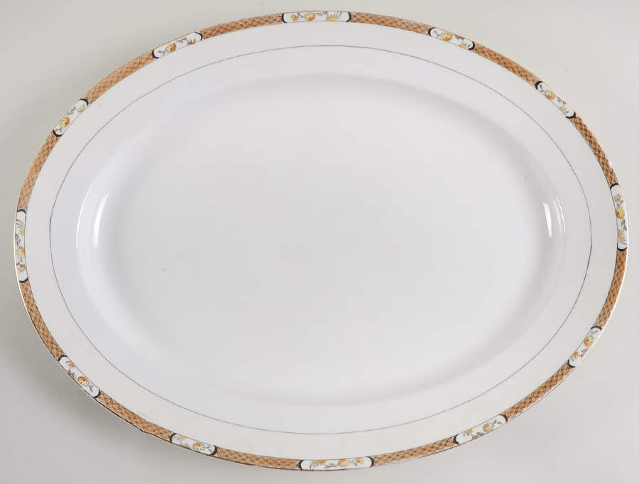 N1197 16" Oval Serving Platter by Noritake-1