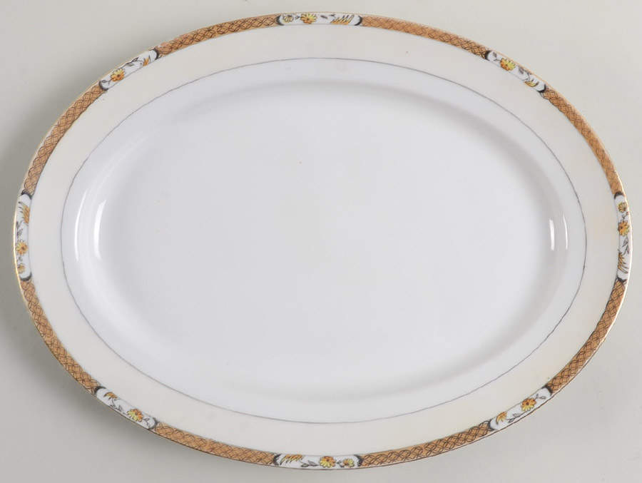 N1197 12" Oval Serving Platter by Noritake-1