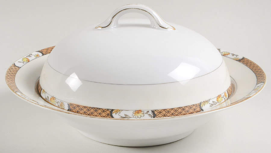 N1197 Round Covered Butter by Noritake-1