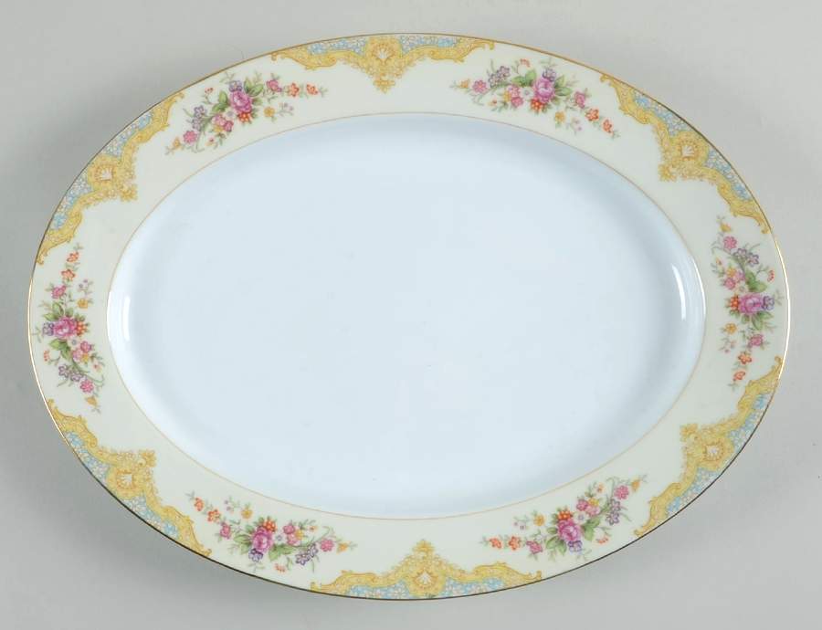 N1200 13" Oval Serving Platter by Noritake-1