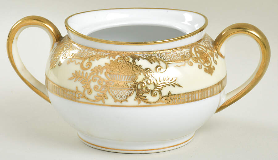 Fleurdor Sugar Bowl No Lid by Noritake-1
