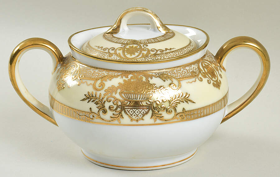 Fleurdor Sugar Bowl & Lid by Noritake-1