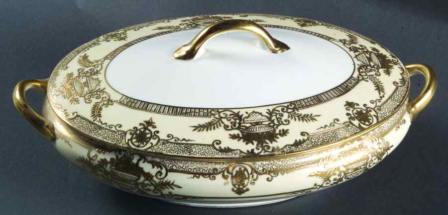 Fleurdor Oval Covered Vegetable by Noritake-1