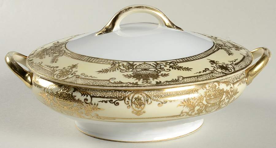 Fleurdor Round Covered Vegetable by Noritake-1