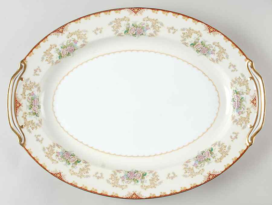 Cardinal (4731& No #) 16" Oval Serving Platter by Noritake-1