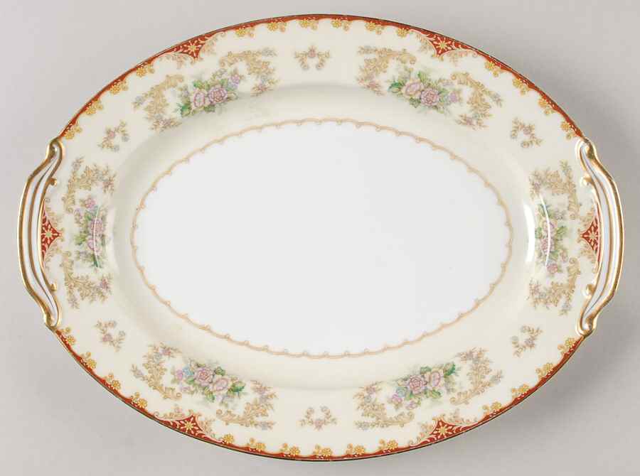 Cardinal (4731& No #) 11" Oval Serving Platter by Noritake-1
