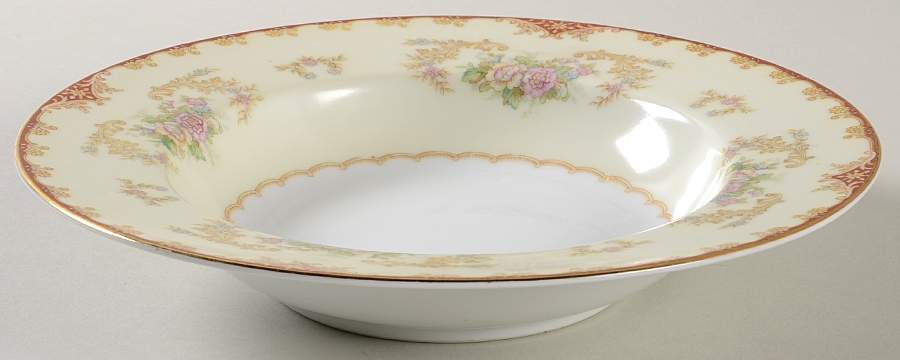 Cardinal (4731& No #) Rim Soup Bowl by Noritake-1