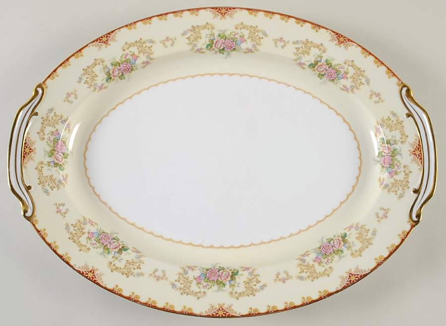 Cardinal (4731& No #) 16" Oval Serving Platter by Noritake-1