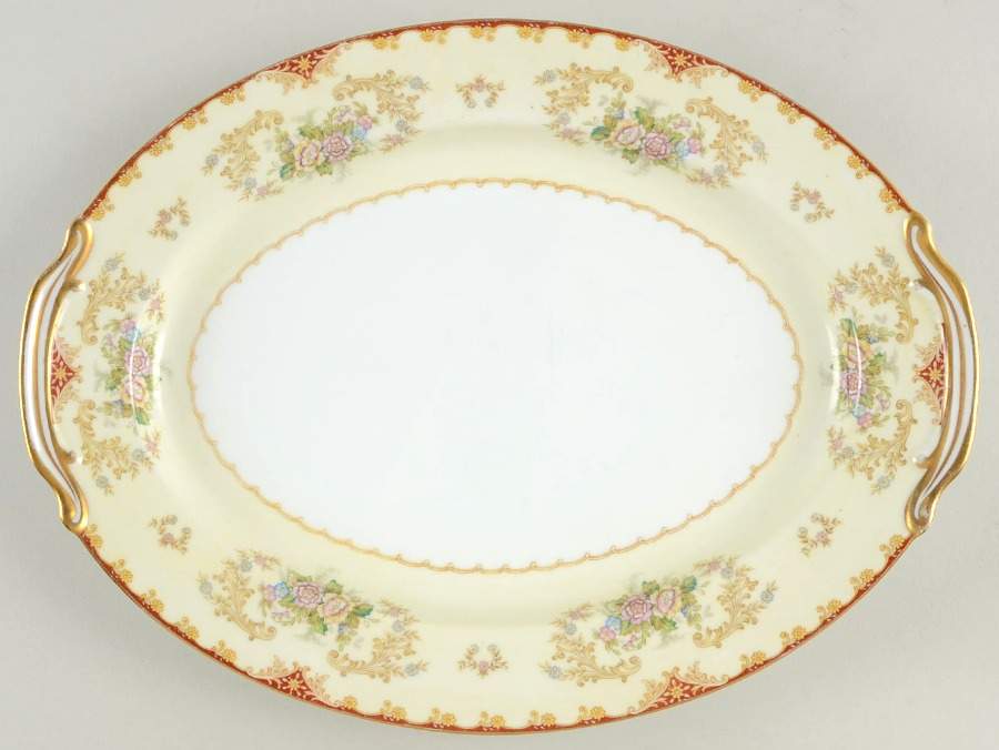 Cardinal (4731& No #) 13" Oval Serving Platter by Noritake-1