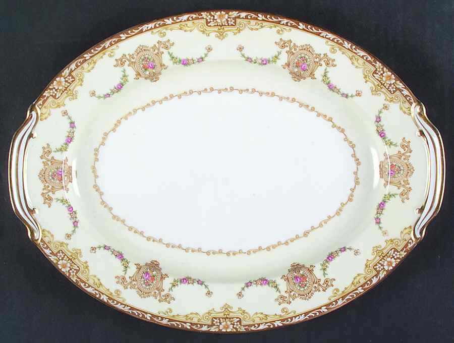 Camillia (4735) 11" Oval Serving Platter by Noritake-1