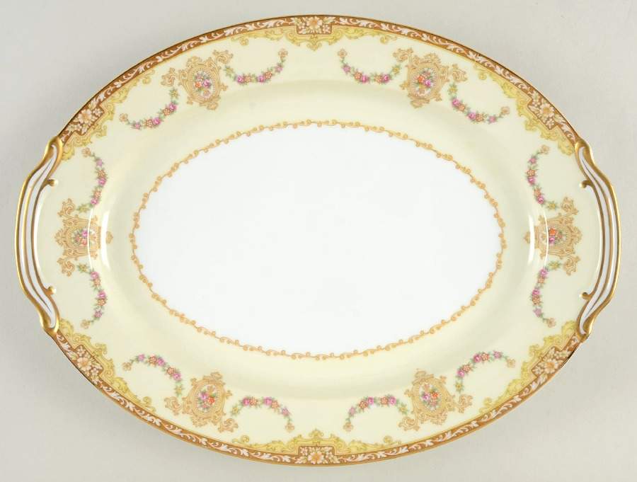 Camillia (4735) 13" Oval Serving Platter by Noritake-1