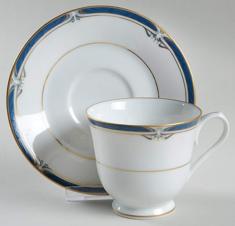 Evening Magic Footed Cup & Saucer Set by Noritake-1
