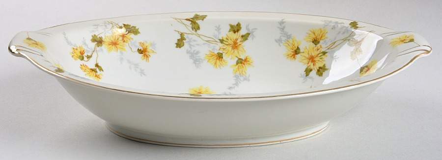 Mountain Yellow 11" Oval Vegetable Bowl by Nagoya Shokai-1