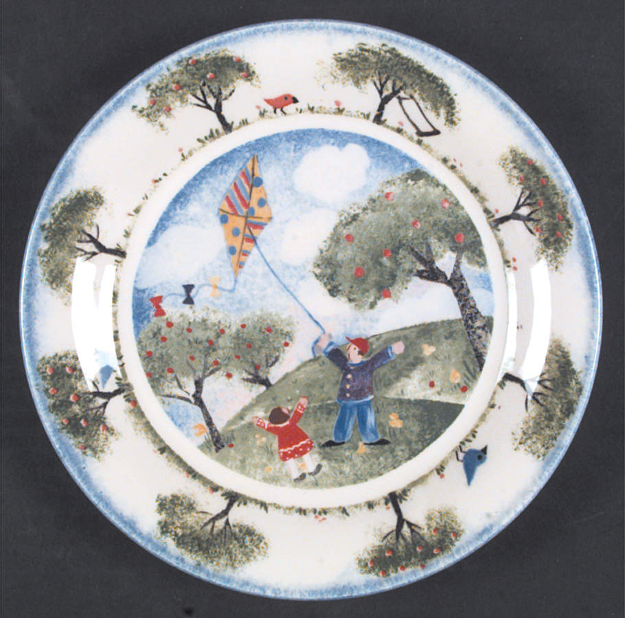 Remember When Salad/Dessert Plate by Nikko-1