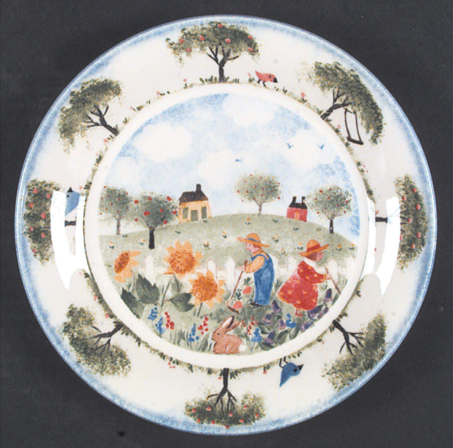 Remember When Salad/Dessert Plate by Nikko-1
