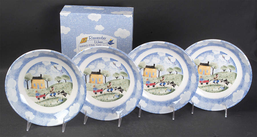 Remember When 8" Soup/Pasta Bowls - Set of 4 by Nikko-1
