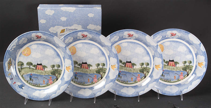 Remember When Dinner Plate - Set of 4 by Nikko-1