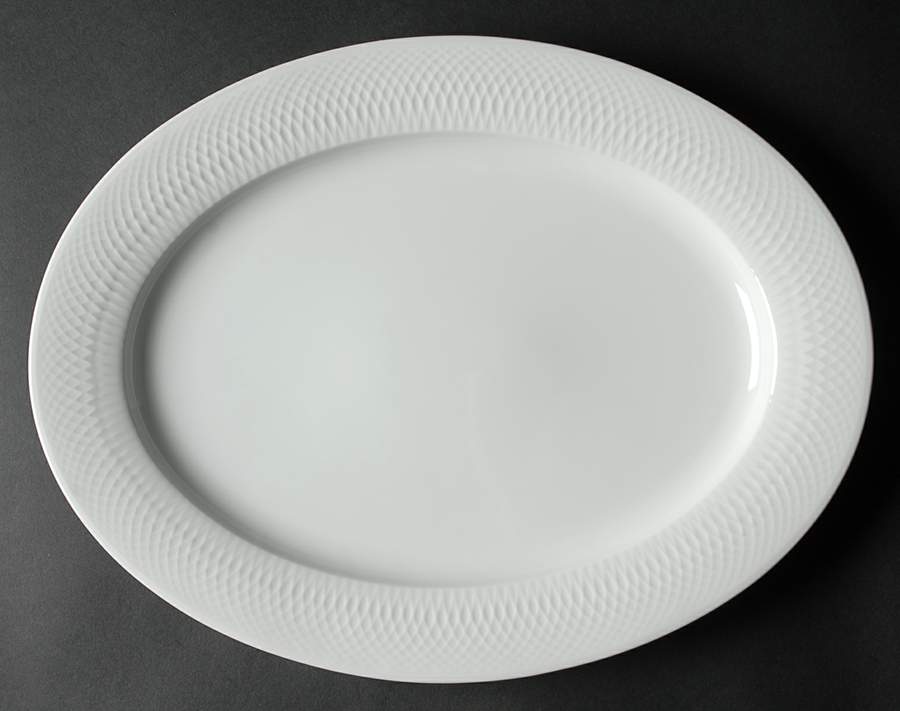Orbit 14" Oval Serving Platter by Nikko-1