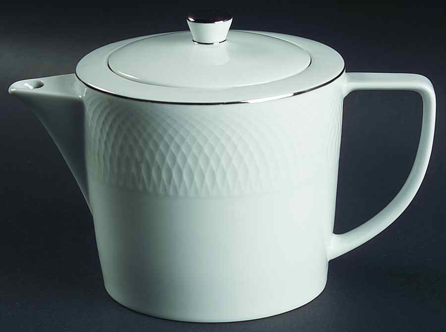 Orbit Platinum Teapot & Lid by Nikko-1