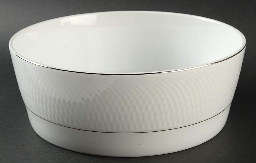 Orbit Platinum 9" Round Vegetable Bowl by Nikko-1
