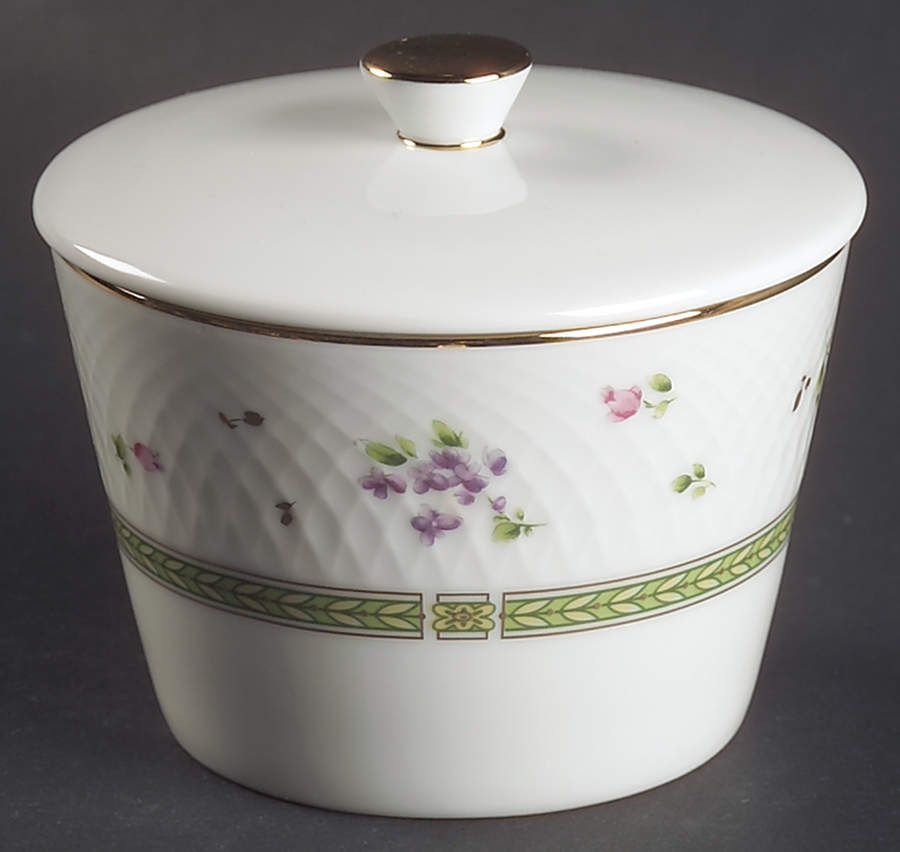 Genevieve Sugar Bowl & Lid by Nikko-1