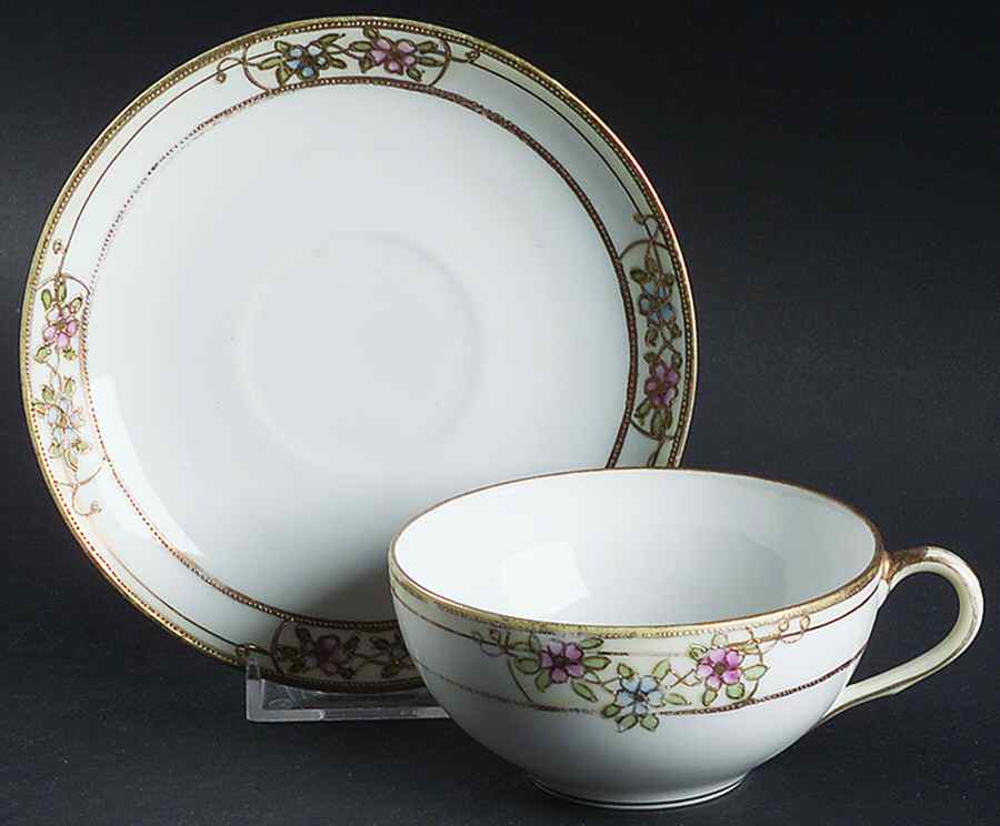 N4644 Flat Cup & Saucer Set by Noritake-1