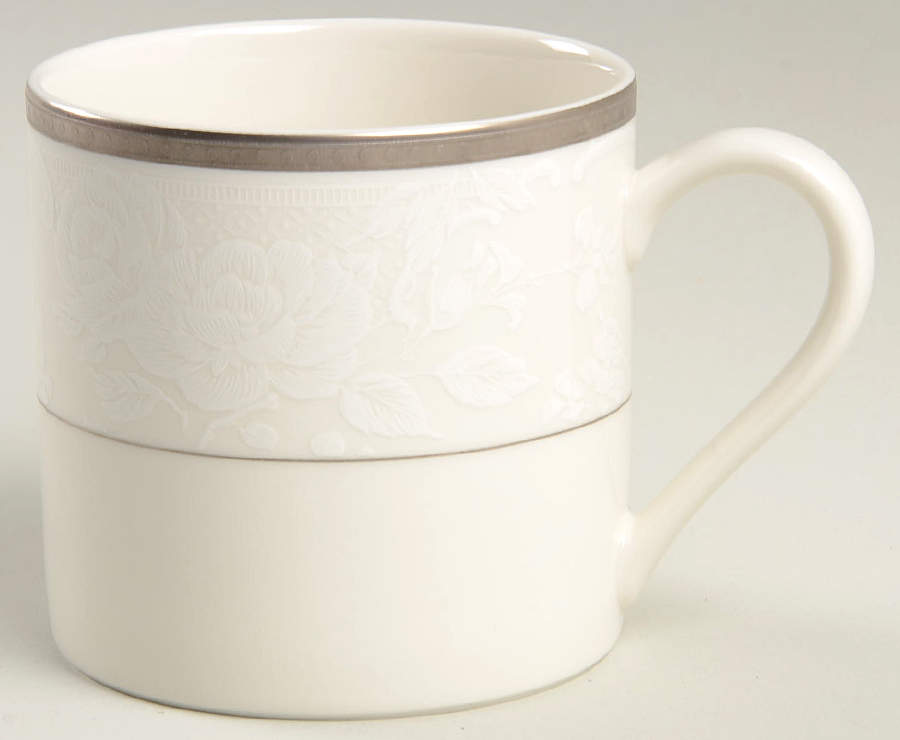 Vintage Lace Platinum Mug by Nikko-1