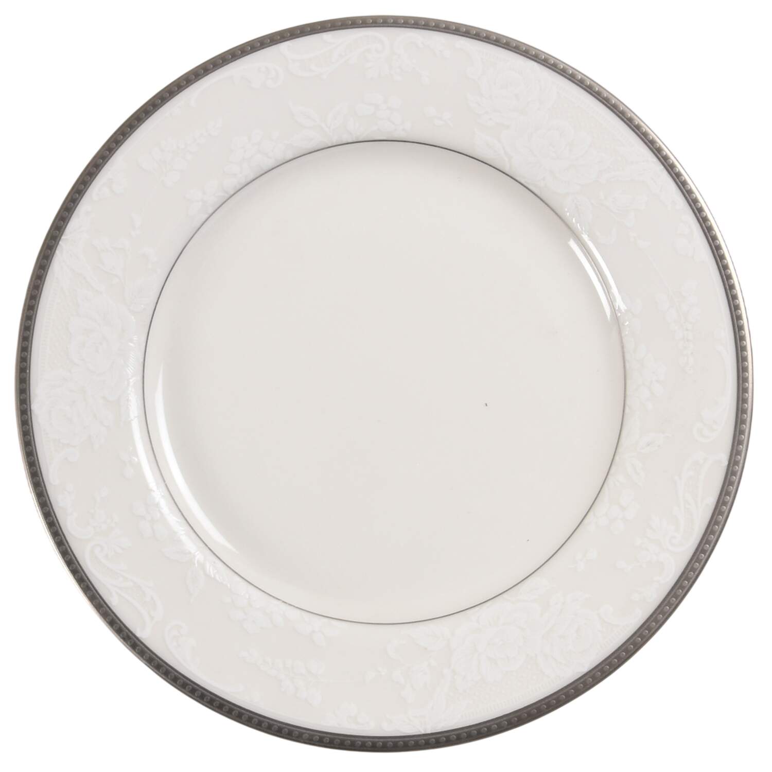 Vintage Lace Platinum Bread & Butter Plate by Nikko-1