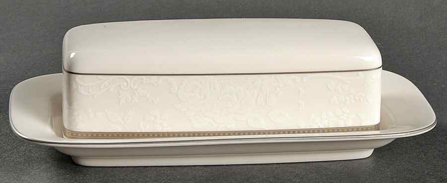 Vintage Lace Platinum 1/4 Lb Covered Butter by Nikko-1
