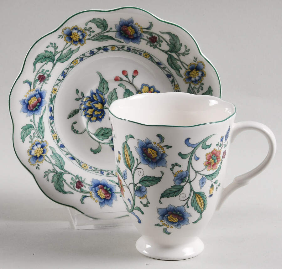 Oriental Garden Chocolate Cup & Saucer Set by Nikko-1
