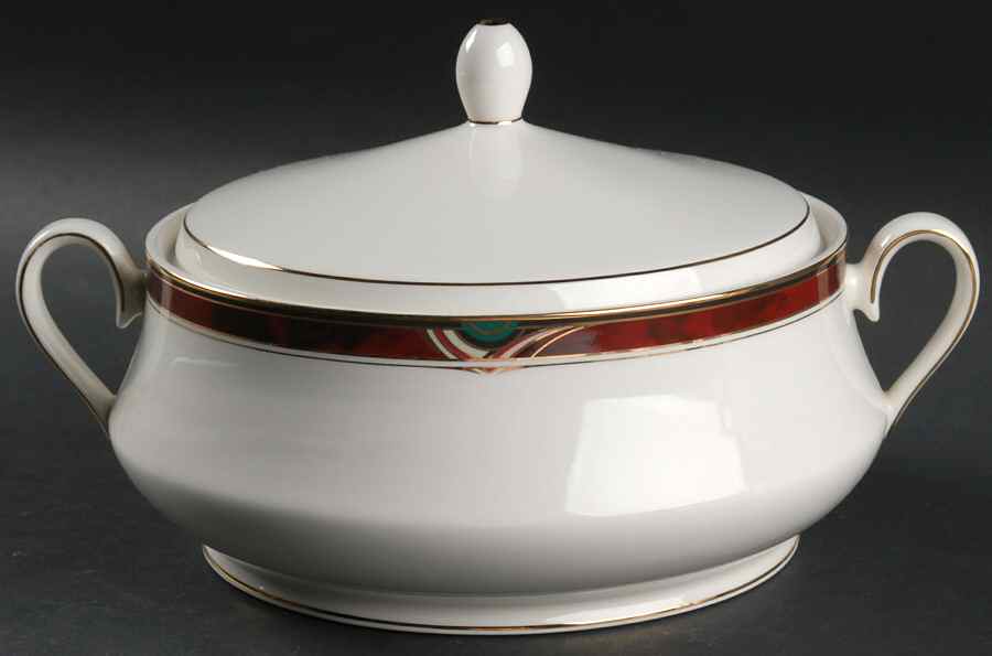 Bordeaux Round Covered Vegetable by Nikko-1