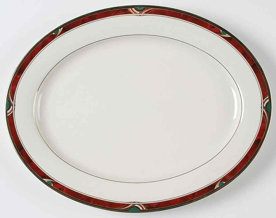 Bordeaux 14" Oval Serving Platter by Nikko-1