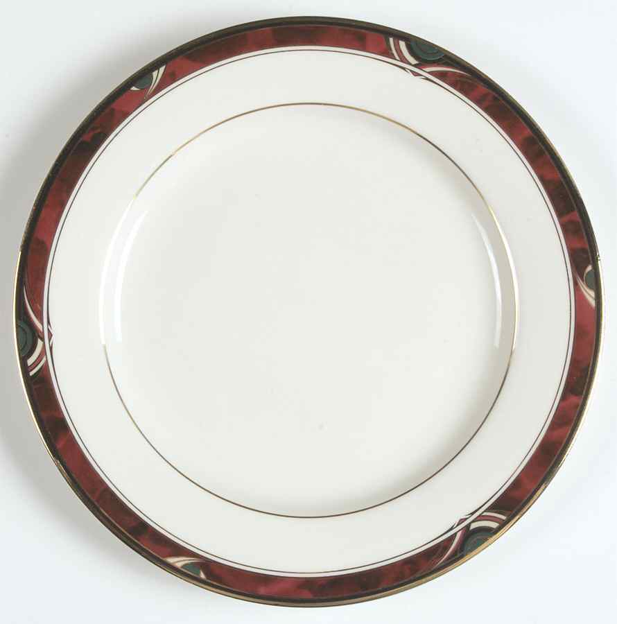Bordeaux Salad/Dessert Plate by Nikko-1