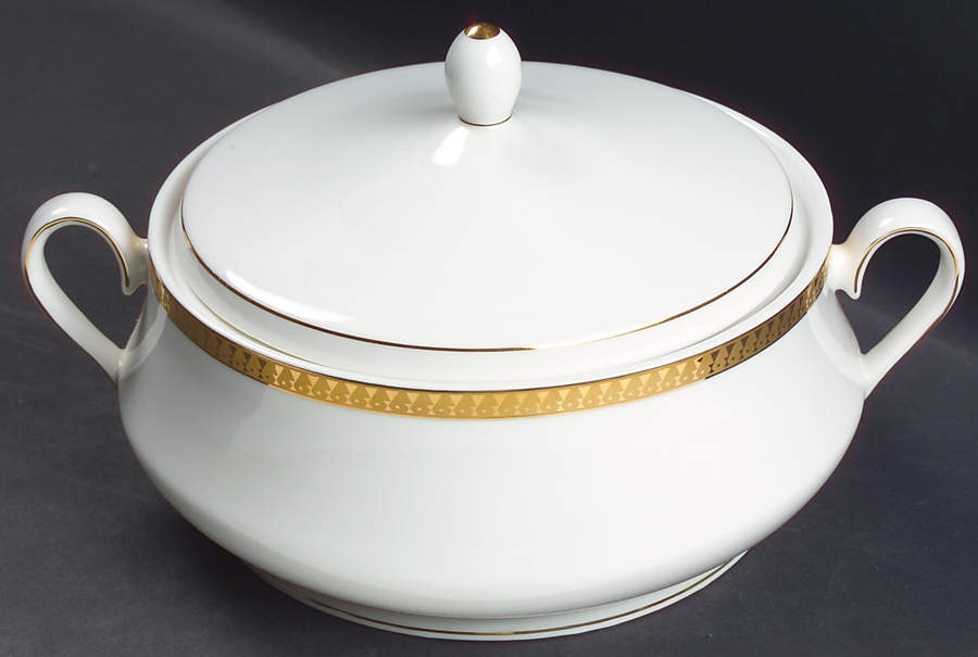 Inca Gold Round Covered Vegetable by Nikko-1
