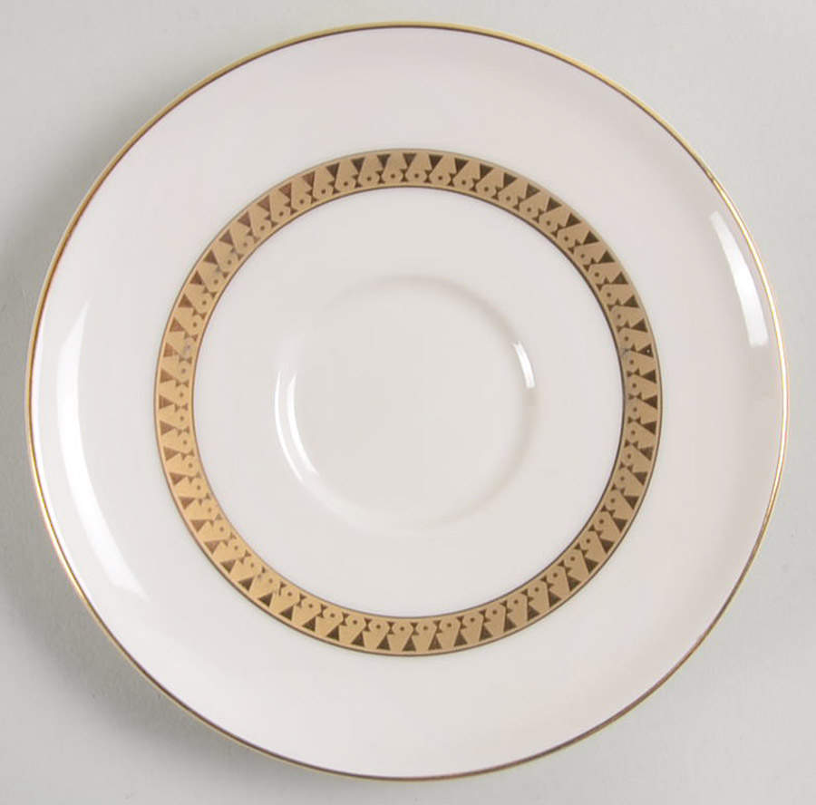 Inca Gold Saucer for Demitasse Cup by Nikko-1