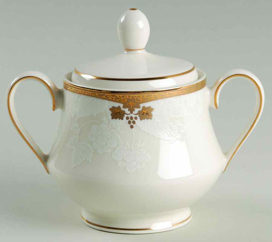 Ambrosia Sugar Bowl & Lid by Nikko-1