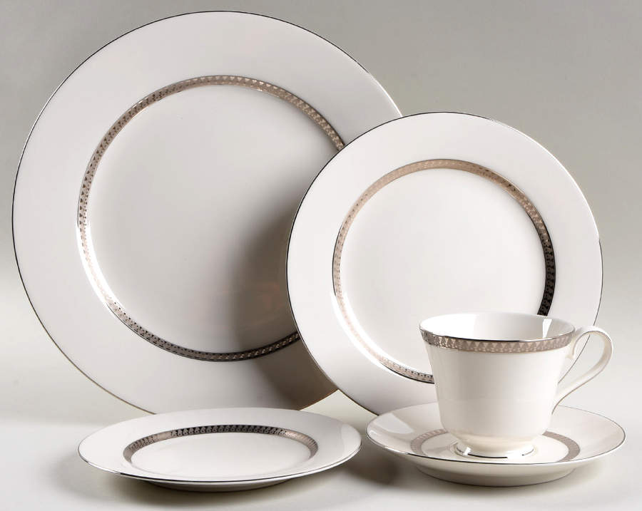Inca Platinum 5 Piece Place Setting by Nikko-1