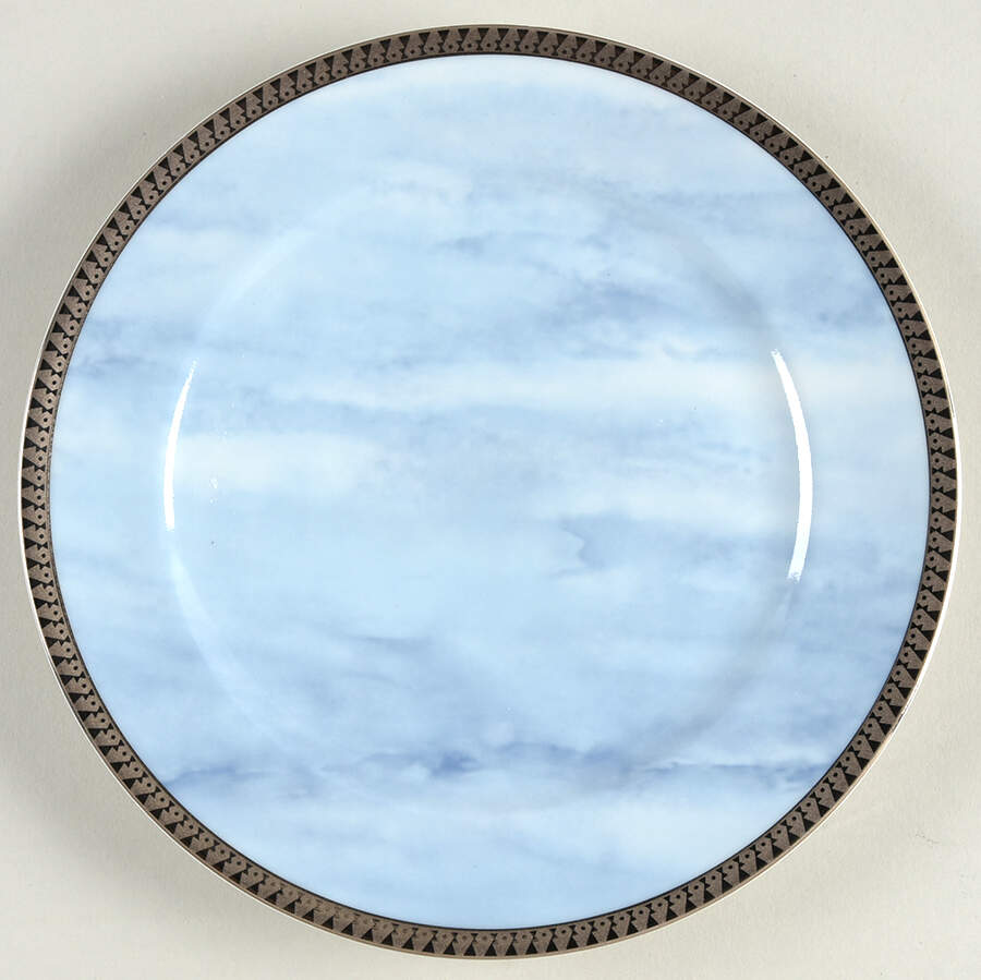 Inca Platinum Accent Salad Plate by Nikko-1