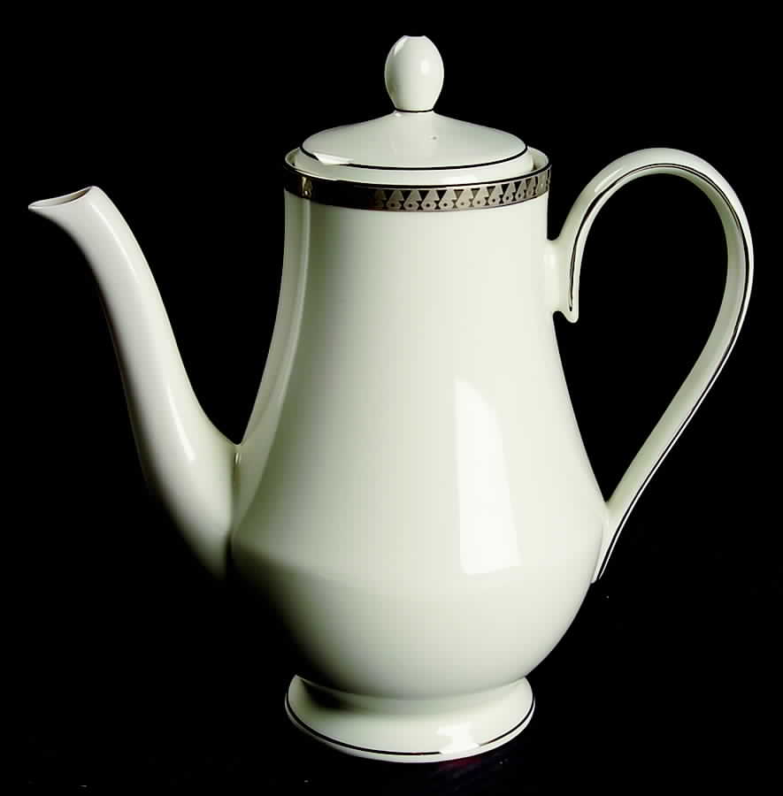 Inca Platinum Coffee Pot & Lid by Nikko-1