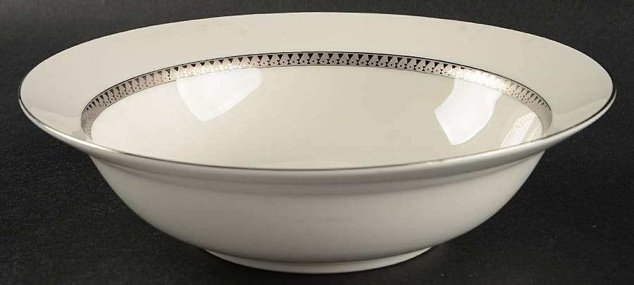 Inca Platinum 9" Round Vegetable Bowl by Nikko-1