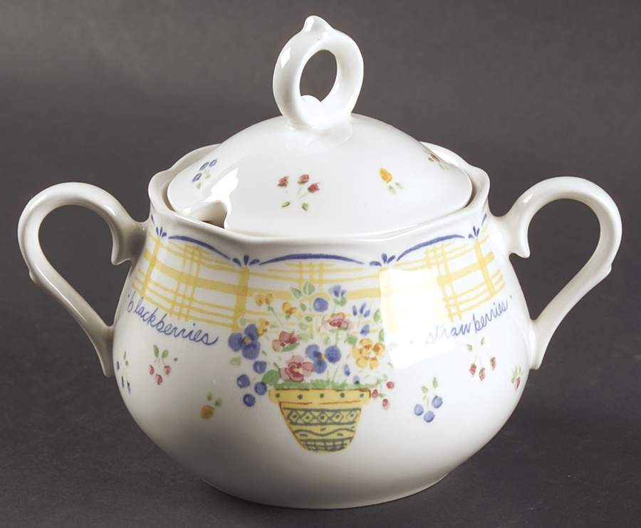 Dena's Garden Sugar Bowl & Lid by Nikko-1