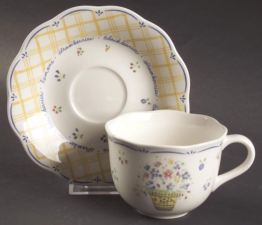 Dena's Garden Flat Cup & Saucer Set by Nikko-1
