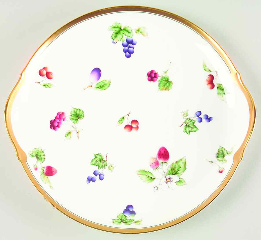 Summers Bounty Handled Cake Plate by Nikko-1