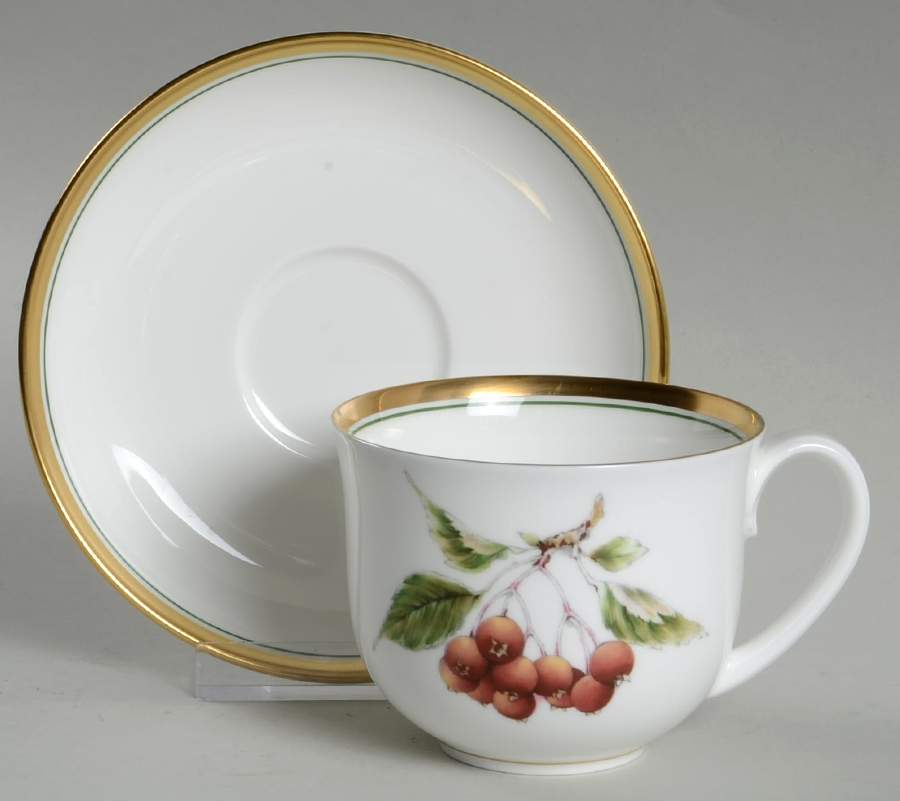 Summers Bounty Flat Demitasse Cup & Saucer Set by Nikko-1